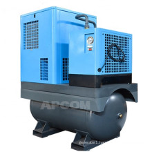 Low Noise APCOM Integrated Combined Beverage Food Air Compressor Oilless Screw Air Compressor Medical Oil Free Air Compressor